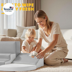 Soft Foam Climbing Blocks for Toddlers: 6-Piece PU Leather Play Set – Kids Climb