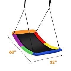 700lb Giant 60″ Platform Tree Swing for Kids and Adults Multi-Color
