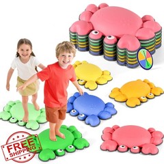 TOPNEW Stepping Stones Kids Non-Slip Balance Obstacle Course