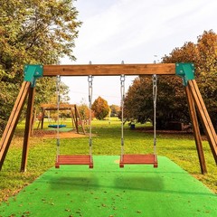 A-Frame 2 Swing Set Brackets, Heavy Duty Steel Swing Set Hardware with Mounting