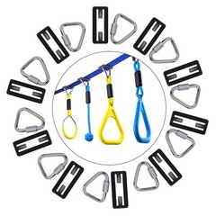 Upgraded 2” Slackline Quick Buckle – Easy Install, No Tearing, Obstacle Course A