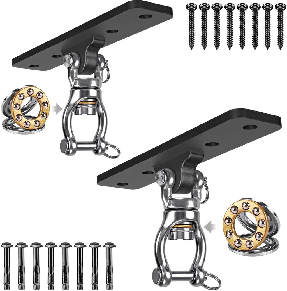 2 Pack Heavy Duty Swing Hangers, Swing Set Accessories for Indoor and Outdoor Pl