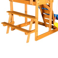 Wooden Outdoor Swing Set 3 in 1 Swing Set outdoor Children’s Playset with Slide