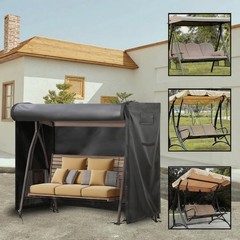 Outdoor Swing Covers 3 Seater Waterproof Patio Hammock Garden Porch Swing Cov…