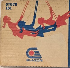 Vintage 1960s Blazon Swingset Swing Turquoise Metal EUC Complete in Box USA
