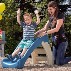 Tobogán plegable para niños de 1,5 a 4 años, ideal para interiores y exteriores.