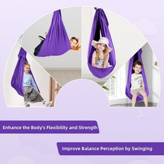 Sensory Joy Swing for , Elastic and Soft Fabric Therapy Swing for Autism, ADH…