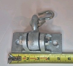 Swing Hanger Tactile Wood Beam Cast Metal Hanger With S Hook 5in x 2in base