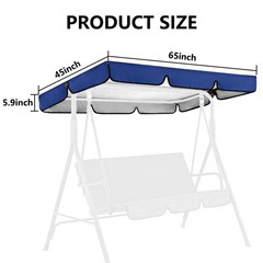 Swing Canopy for Outdoor Patio Swing Chair 2/3 Seater Waterproof Porch Swing …