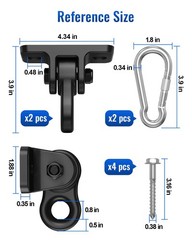 Heavy Duty Swing Hangers, Indoor-Outdoor Hooks, 2-Pack
