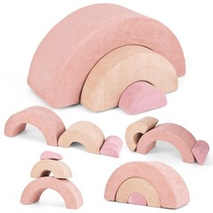 Climbing Toys for Toddlers, 3pc Foam Climbing Blocks Rainbow Shaped Indoor Pl…