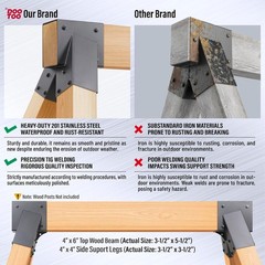Heavy Duty Swing Set Bracket 2 Pack A Frame