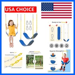 2-Pack Swing Seats for Swing Set, Support 330lb, Swings Replacement Kits with…