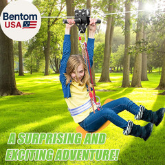 Zipline for Backyard Kids and Adults,Zipline Kits for Backyard with 120Ft Cable,