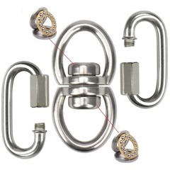 Swing Swivel Hanger Breaking Strength 360Â° Rotator for Tree Swing, Hammock