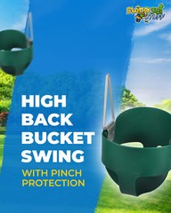 SWING SET STUFF HIGHBACK FULL BUCKET SEAT GREEN toddler playground park toy 0001