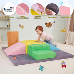 7-Piece Foam Climbing Blocks for Toddlers, Toddler Climbing Toys Indoor, Climb a