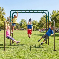 Monkey Bars w/ Climbing Frame Gymnastics Bars 400lbs Heavy Duty Outdoor for Kids