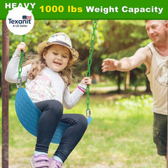 2Pcs 40″ Heavy Duty Hanging Chains with Carabiners 1000 Lbs Capacity Swing Exten