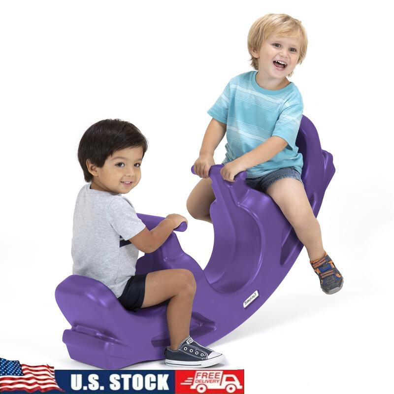 Rock & Roll Teeter Totter Indoor Outdoor Kids Balance Toy 2 Seater Tunnel Play