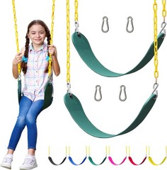 Durable Outdoor Swing Set Replacement Seats – Pack of 2 with Heavy Duty Chains