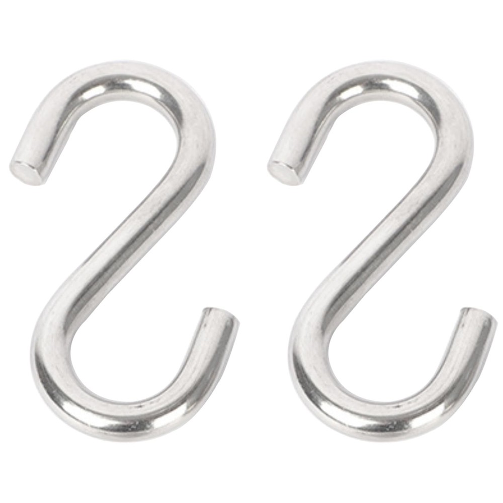 2 Pcs Heavy Duty S Hooks 3.3 Inch – 304 Stainless Steel Hammock Hooks 557 lbs…