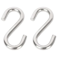 2 Pcs Heavy Duty S Hooks 3.3 Inch – 304 Stainless Steel Hammock Hooks 557 lbs…