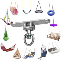 Swing Hanger Ceiling Mount Heavy Duty Anti-Rust with 180° & 360° Bearings Pun…