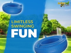 SWING SET STUFF DELUXE ROTOMOLDED TIRE BLUE playground outdoor accessories 0089