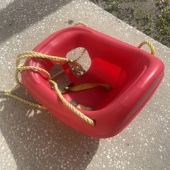 Used Little Tikes Highback Plastic Toddler Swing Red