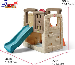 Woodland Climber II Kids Playset Ages 2–6 Year Old Toddler Slide & Climbing Wall