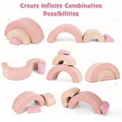 Climbing Toys for Toddlers, 3pc Foam Climbing Blocks Rainbow Shaped Indoor Pl…