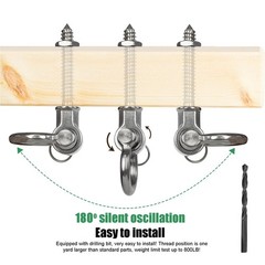 Swing Hangers 1500 LBS Load Capacity 304 Stainless Steel – for Yoga Hammock