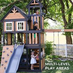 Backyard Discovery Mystic Tower Cedar Swing Set FREE SHIPPING USA