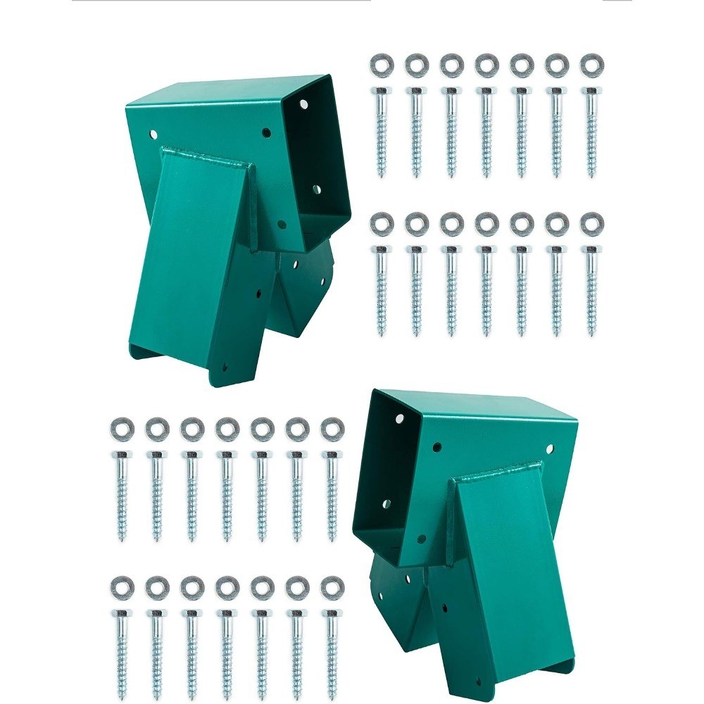 DIY Wooden Swing Set Brackets Hardware with Mounting Accessories for Outdoor