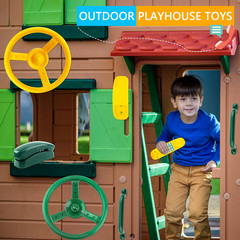 6 Pack Playground Steering Wheel Plastic Swingset Ship Wheel Playset Steering Wh