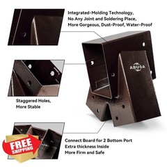 ABUSA Swing Set Brackets A-Frame 2 Bronze Hangers for Playground