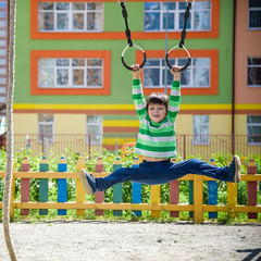 Hanging Ninja Gymnastic Ring Swing Monkey Bar Climbing Bar Jungle Fist for Outdo