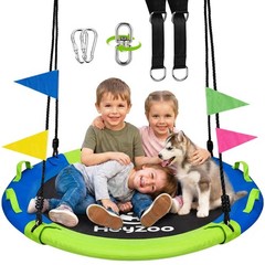 43 Inch Tree Swing, 900lbs Weight Capacity Saucer Swing Sets for Kids & Adult…