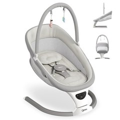 AMKE Baby Swing for Infants with Spacious & Breathable Mesh Seat 5-Point Harness
