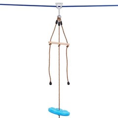 52 ft Zip Line Kit for Kids Adult Trolley Slackers Zipline Up to 500 lb