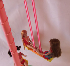 Vintage Mattel Barbie 1971 Skipper Swing-A-Rounder Gym HTF Rare Complete