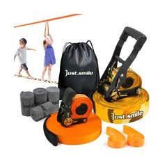 Slackline Kit Slakcline Longer 65ft with Tree Protectors Arm Trainer and Carr…