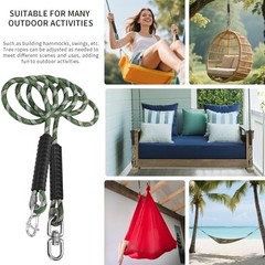 3.91ft(47″) Heavy Duty Tree Swing Rope Hammock,Tree Swings Hanging 3.91ft-1pack