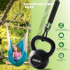 Heavy Duty Tree Swing Ropes, Hammock Tree Straps Hanging Kit, for 3.75FT-1Pack