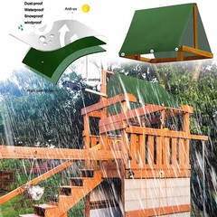 Swing Set Canopy Replacement Cover, 43″ x 90″ (109 x 228 cm) 600D Oxford Clot…