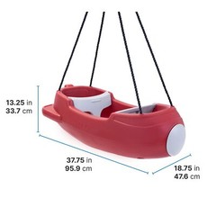 Step2 Rocket Swing for Two Baby Outdoor Swing Outside Weather-Resistant Rope