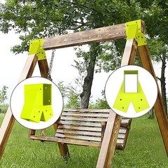 A-Frame Swing Set Brackets – 2 Heavy-Duty Brackets with Mounting Hardware