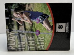 Slackers 8 ft Multi-Color Climbing Rope, Kid Outdoor Ninja Warrior Training. New