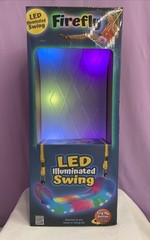 Firefly LED Illuminated Recreation Swing, Clear Multicolored Lights.